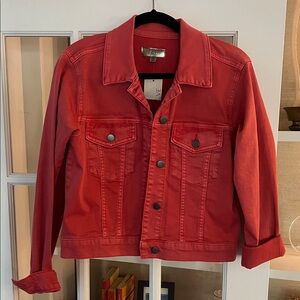 Kut from the Kloth Red Jean Jacket